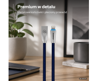 USAMS Kabel pleciony U-Light Lightning niebieski 1,2m - 1569066 - zdjęcie 2